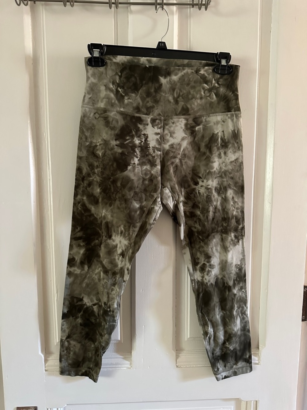 lululemon athletica align Olive & White Tie-Dye High-Rise Leggings